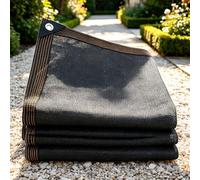 Filet d'ombrage Extérieur 180 x 560 cm avec Oeillets UV Protection Tissu Ombrage Pergola Coupe-Vent pour Exterieur Patio Balcon Pergola Serre Jardin Potager, Noir