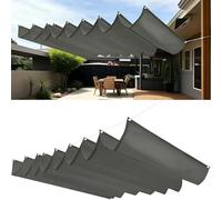 Filet d'ombrage Extérieur 60x120cm Protection UV 98%, Indéchirable Voiles d'ombrage Rétractable Tailles Personnalisables, avec Cordes Fixes pour Balcon Terrasse, Gris Clair