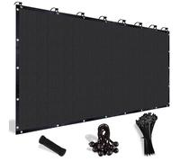 Filet d'ombrage Filet pare-soleil - 3 x 3 m - HDPE 160 g/m² - Protection UV 95% - Noir avec œillets inox