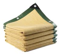 Filet d'ombrage HDPE - ULISEM - Protection UV 95% pour Jardin et Terrasse - 2x2m Jaune - Toile Pergola et Serre