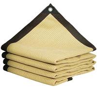 Filet d'ombrage Jardin 3x3m Voile d'ombrage Voile Solaire avec Effet d'ombrage à 90% Clôture Filet D'intimité, Écran Solaire/Respirant Plantes Fleurs Serre Fleur,beige-4x6m