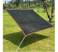 Filet d'ombrage noir 3 x 4 m - toile HDPE 85% anti-UV, renforcée et résistante aux déchirures