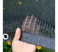 Filet D'ombrage Noir HDPE 6 Fils 3x4m 60%-70% Taux d'ombrage Toile Anti-UV Respirante avec Oeillets métalliques | pour succulentes Fleurs légumes Balcon terrasse Serre agricole