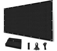 Filet d'ombrage noir - Protection UV 90 % - 2 x 2 m - PEHD 160 g/m²