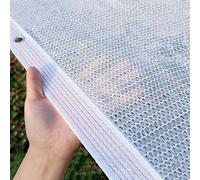 Filet d'ombrage pour extérieur - Protection UV à 55 % - Voile d'ombrage respirant avec œillets - Idéal pour jardin, serre, balcon, terrasse, plantes et verger - Blanc - 2 x 9 m