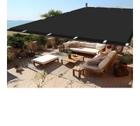 Filet d'ombrage Protection Rayons UV 0.6 x 1 m Tissu Polyester UV Protection avec Oeillets Filet Solaire pour Piscine Voitures Camping et Patio, Noir