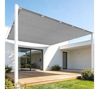Filet d'ombrage Rectangulaire 1.2 x 1.4 m Protection Solaire Toile d'ombrage Jardin Exterieur avec Œillets Plusieurs Tailles pour Serre Jardin Couverture Potager Terrasse, Gris Clair