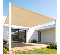 Filet d'ombrage Rectangulaire 1.2 x 1.5 m Protection Solaire Toile d'ombrage Jardin Exterieur avec Œillets Plusieurs Tailles pour Serre Jardin Couverture Potager Terrasse, Jaune Sable