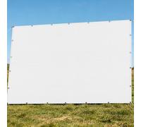 Filet d'ombrage Rectangulaire 1.2 x 2.7 m Vent et Perméable à l'eau Tissu D'Intimité Résistant pour Jardin, Terrasse, Balcon, Camping, Pergola, Blanc