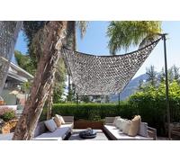 Filet d'ombrage rectangulaire 3 x 2,4 m Jardiline - Ardoise / Blanc