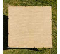 Filet d'ombrage Rectangulaire 3 x 5 m Protection Solaire Filet d'ombrage avec Œillets pour Couverture Végétale Serre Jardin Pergola Patio Lawn Pet House, Jaune Sable