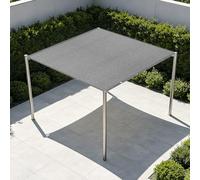 Filet d'ombrage Rectangulaire 60 x 350 cm Vent et Perméable à l'eau Filet de Protection Solaire pour Le Camping Résistant pour Jardin, Terrasse, Balcon, Camping, Pergola, Gris Clair