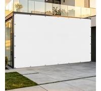 Filet d'ombrage Rectangulaire 75 x 800 cm Respirant Filet Anti Chaleur Extérieur avec Œillets pour Serre, Terrasse, Plantes, Poulailler, Coupe, Blanc