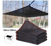 Filet d'ombrage - Rectangulaire - Noir - 3x4M - Protection solaire