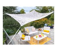 Jardiline Filet d'ombrage rectangulaire 4 x 3 m Polyester Oxford Blanc
