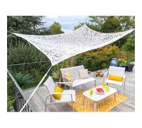 Filet d'ombrage rectangulaire 4 x 3 m Jardiline - Blanc