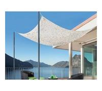 Filet d'ombrage bicolore réversible - Blanc et gris - 3x4m