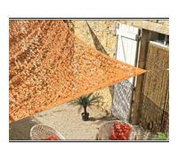 Filet d'ombrage triangulaire polyester oxford, 3,4 m, army sable - jardiline