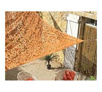 Filet d'ombrage triangulaire polyester oxford, 3,4 m, army sable - jardiline