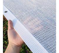 Filet D'ombrage Voile D'ombrage 50% Protection Solaire Tissu D'ombrage Blanc HDPE Résistant pour Jardin Serre Pergola Extérieur Plantes, 1X2m, 2x2m, 2x3.0m, 2x4.0m, 2x6m, 3x5m, 3x6m, 4x5m(2x4.0m)