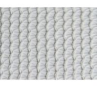 Filet échafaudage 50g/m² - Léger - Mailles triangulaires Blanc 2.57m x 10m Boutonnières côtés et double au milieu