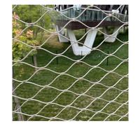 Filet En Câbles Métalliques, Filet En Câbles D'acier Inoxydable 304 | Filet Métallique Flexible - Mailles 10cm, Résistant Au Vol, Pour Jardin Balustrade Ferme Clôture Zoo(Silver-2.5mm,1x15m)