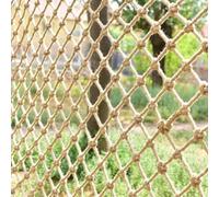 Filet en Corde de Chanvre pour la Sécurité et la Décoration Échelle de Corde pour Enfants et Animaux, Filet de Sécurité pour Escaliers, Balcons et Balustr(Size:2mx2m(6.5x6.5ft),Color:Mesh diamant)