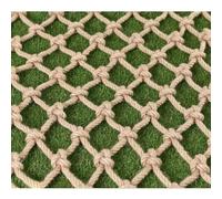 Filet en Corde de Chanvre pour la Sécurité et la Décoration Échelle de Corde pour Enfants et Animaux, Filet de Sécurité pour Escaliers, Balcons et Balustr(Size:1mx5m(3.2x16.4ft),Color:Mesh diamant)