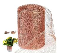 Filet en cuivre 12,7 cm x 11 m, filet en cuivre 100 % pur, ruban de cuivre roulé, contre les escargots, plate-bande surélevée, tresse en cuivre, pour construire des trous, protection des plantes pour