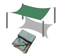 Filet en maille résistant à 90 % aux UV pour étang, jardin, terrasse et terrasse - Vert foncé - 5 x 7 m