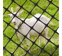 Filet en plastique for volailles for animaux de compagnie, clôture de sécurité for chèvres, cerfs, clôture en fil de fer en plastique noir, clôture de jardin, barrière for animaux(1.2x25m(4x82ft))