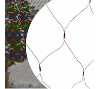 Filet lumineux de Noël - vidaXL - 3x3 m - 306 LED - Multicolore - 8 effets d'éclairage - Câble 5 m - IP44