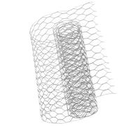 Filet Métallique Hexagonal Vert, Rouleau Flexible | Maille Lisse et Plate, Structure Souple, Usage Polyvalent, Clôture Découpable pour Parterres, Volailles et Espaces Extérieurs
