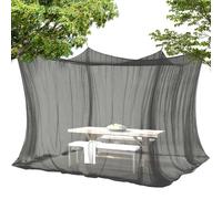 Filet Moustiquaire pour Terrasse 3 x 3 x 2,5 m dôme en filet mailles fines | Barrière anti-mouches pour la terrasse le jardin l'arrière-cour la cour pergola le gazebo en extérieur