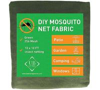 Filet Moustiquaire Vert 3x3 Mètres | Protection Anti-Insectes pour Jardin | Tissu pour Terrasse, Pergola, Balcon & Fenêtres | Maillage Fin à Découper