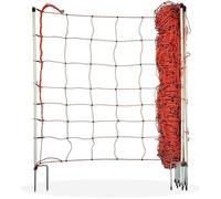 Filet Moutons Électrique 50m - Clôture Pâturage avec Double Pointe Horizontale Hauteur 90cm Orange - pour Moutons et Chèvres