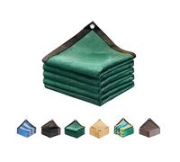 Filet Ombrage 80% 1.8x3m Toile Protection Solaire HDPE avec Œillets Anti-Chaleur Durable pour Jardin Terrasse Pergola Serre Balcon Respirant Perméable Anti-UV(Dark Green,5x7m/16.4x23.0ft)