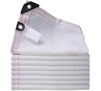 Filet ombrage blanc 3x4m toile rectangulaire - HAWUJ - Anti-chaleur, pour pergola/serre/jardin