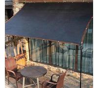 Filet Ombrage Voiture Voile ombrage Rectangulaire Filet D Ombrage Toile D Ombrage Carré 4X4 Filet D'isolation Thermique Filet D'intimité Balcon,black-5x6m