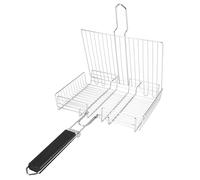 Filet pour barbecue carré, filet pour poisson et poulet, pince à filet, grille de cuisson à main, pince en fil métallique