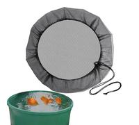Filet pour Citerne De Pluie | Filet De Protection pour Tonneau | Housse pour Tonneau De Pluie | Filet Recuperateur Eau avec Cordon De Serrage | Protection Contre Feuilles Moustiques