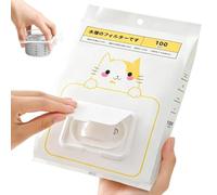 Filet pour évier 100 pièces Sac élastique avec fine universelle | Passoire de cuisine et capture de nourriture pour maison, salle de bain, restaurant, hôtel, camping-car, restes de nourriture