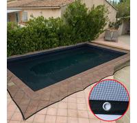 Filet Protection Piscine WERKA PRO 8x14m 100g/m² Anti-UV Polyéthylène Œillets