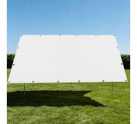 Filet Protection Solaire 1.3 x 5 m Respirant Filet d'ombrage avec Œillets pour Jardin, Terrasse, Balcon, Camping, Pergola, Blanc