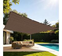 Filet Protection Solaire 1.4 x 7 m Respirant Voile d'ombrage pour Terrasse Plusieurs Tailles pour Serre Jardin Couverture Potager Terrasse, Brun
