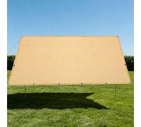 Filet Protection Solaire 1.8 x 2.2 m Respirant Filet d'ombrage avec Œillets pour Jardin, Terrasse, Balcon, Camping, Pergola, Couleur Crème