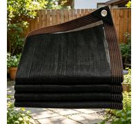 Filet Protection Solaire 150 x 540 cm Résistant Aux UV et Au Vent Bloquer Les Rayons UV, avec Œillets Voile Ombrage Ajourée Tissu pour Patio Serre Jardin Pergola Pet House, Noir