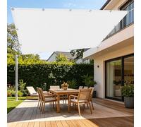 Filet Protection Solaire 200 x 450 cm Protection Solaire Voile d'ombrage Rectangulaire Plusieurs Tailles pour Potager, Serre, Balcon, Terrasse, Pergola, Patio, Blanc