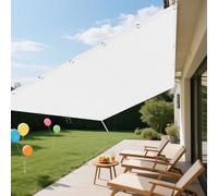 Filet Protection Solaire 220 x 260 cm Anti UV Filet Solaire Résistant avec Œillets pour La Couverture Végétale Serre Pergola Jardin Abri D'Auto Pet House Lawn Patio, Blanc