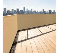 Filet Protection Solaire 60 x 450 cm Vent et Perméable à l'eau Filet Solaire Résistant avec Œillets pour Jardin, Terrasse, Balcon, Camping, Pergola, Jaune Sable